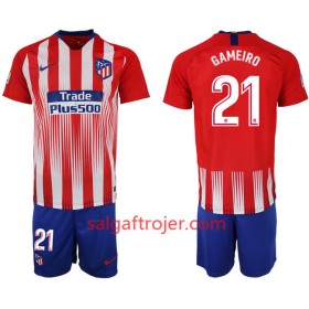 Atlético Madrid Fodboldtrøjer GAMEIRO 21 Børn Hjemmebanesæt 2018/19 Kort ærmer